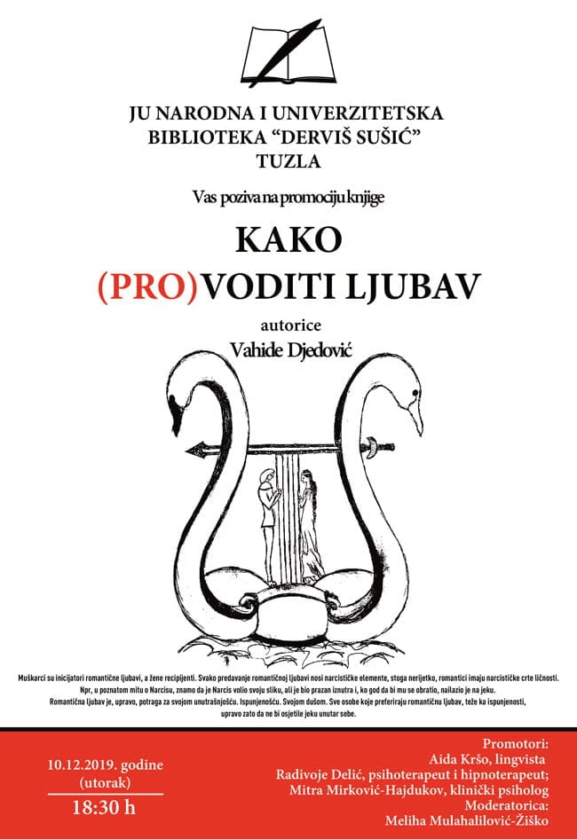 PLAKAT PROMOCIJA KNJIGE VAHIDE DJEDOVIC 2