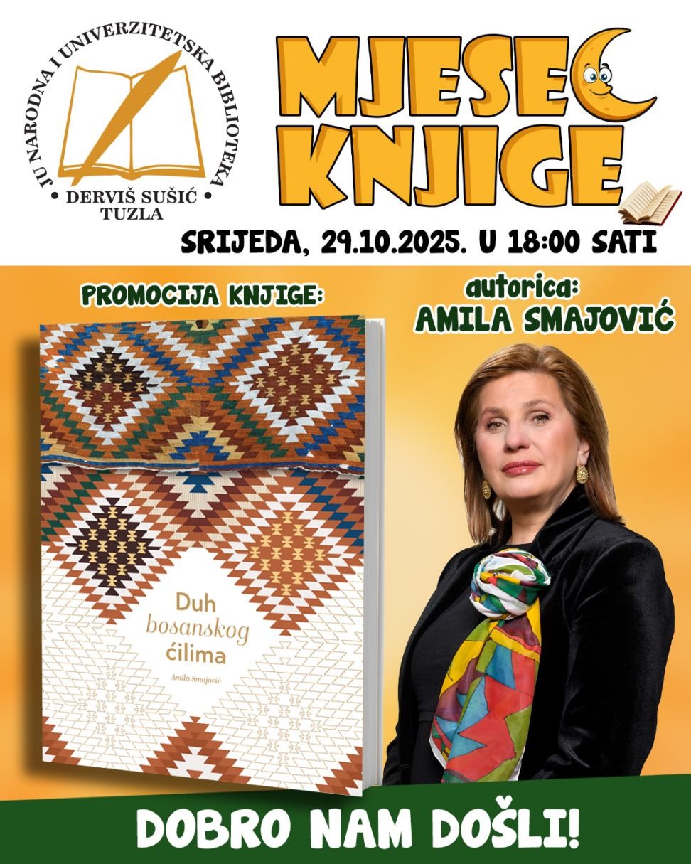 Najava promocije knjige “Duh bosanskog ćilima”