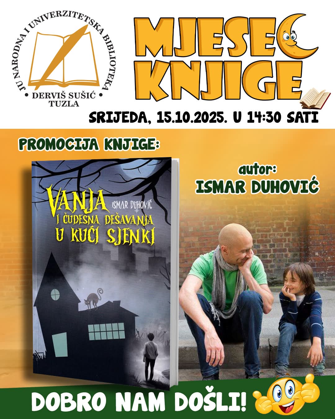 Najava promocije knjige “Vanja i čudesna dešavanja u kući sjenki”