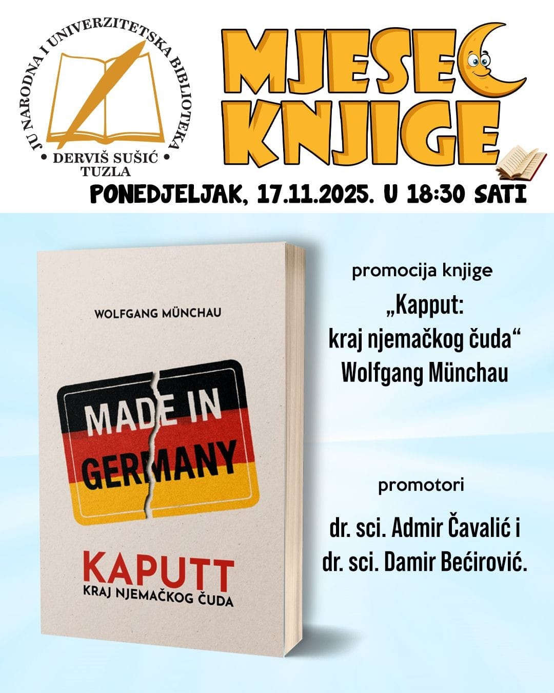 Najava promocije knjige “Kaputt, kraj njemačkog čuda”